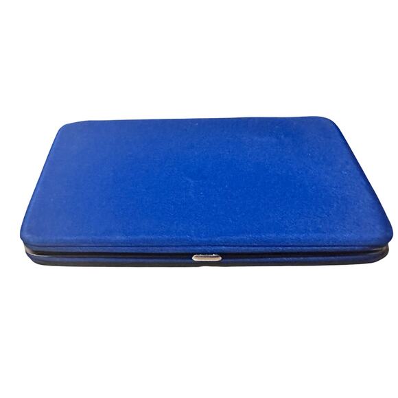 Ole Miss Rebels Collegiate Flat Wallet Card Slots Blue Red College University - Picture 2 of 7